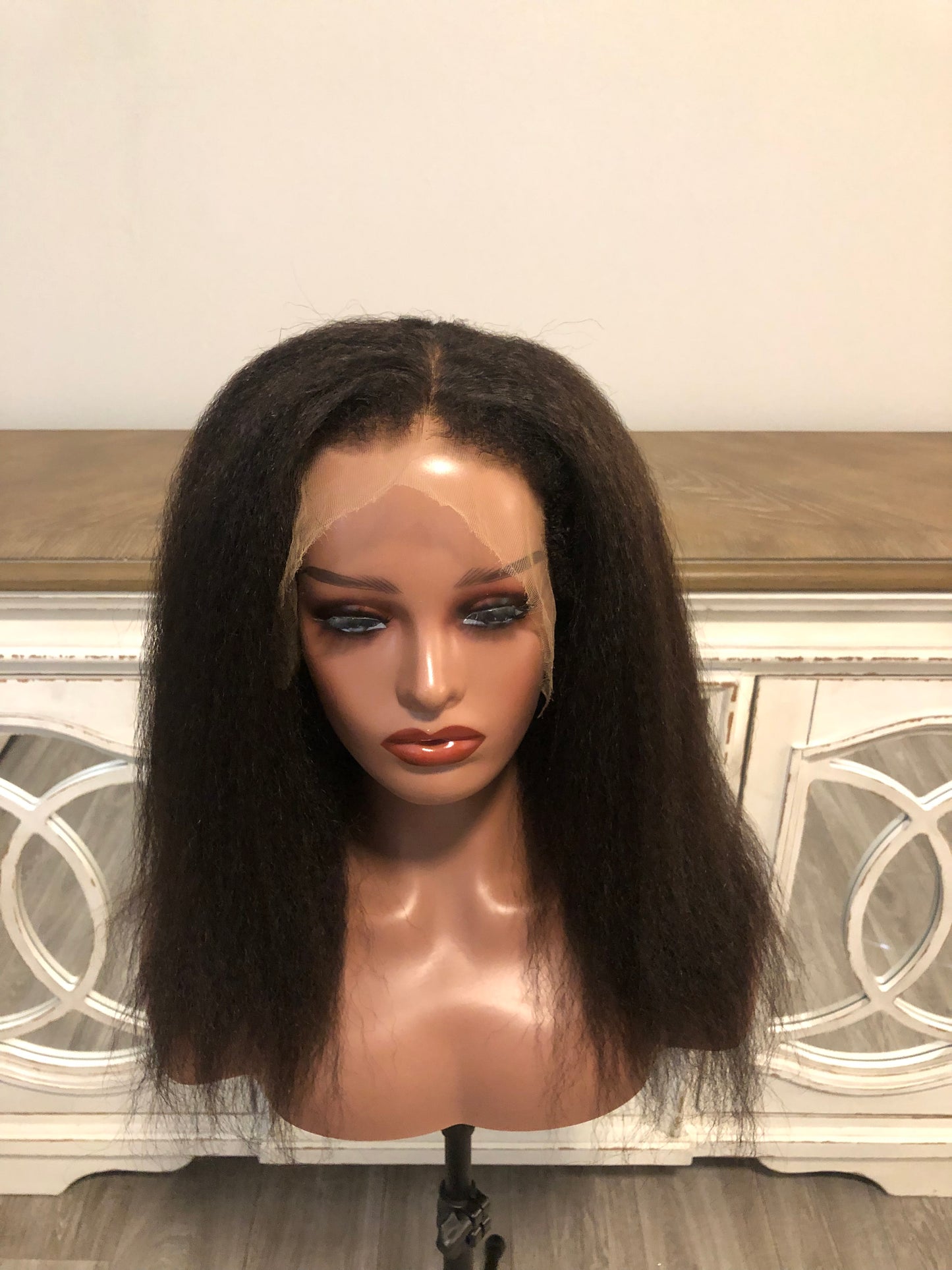 "Jada" Chic Virgin Kinky Straight 4C Edges 13X4 HD Lace Frontal Unit