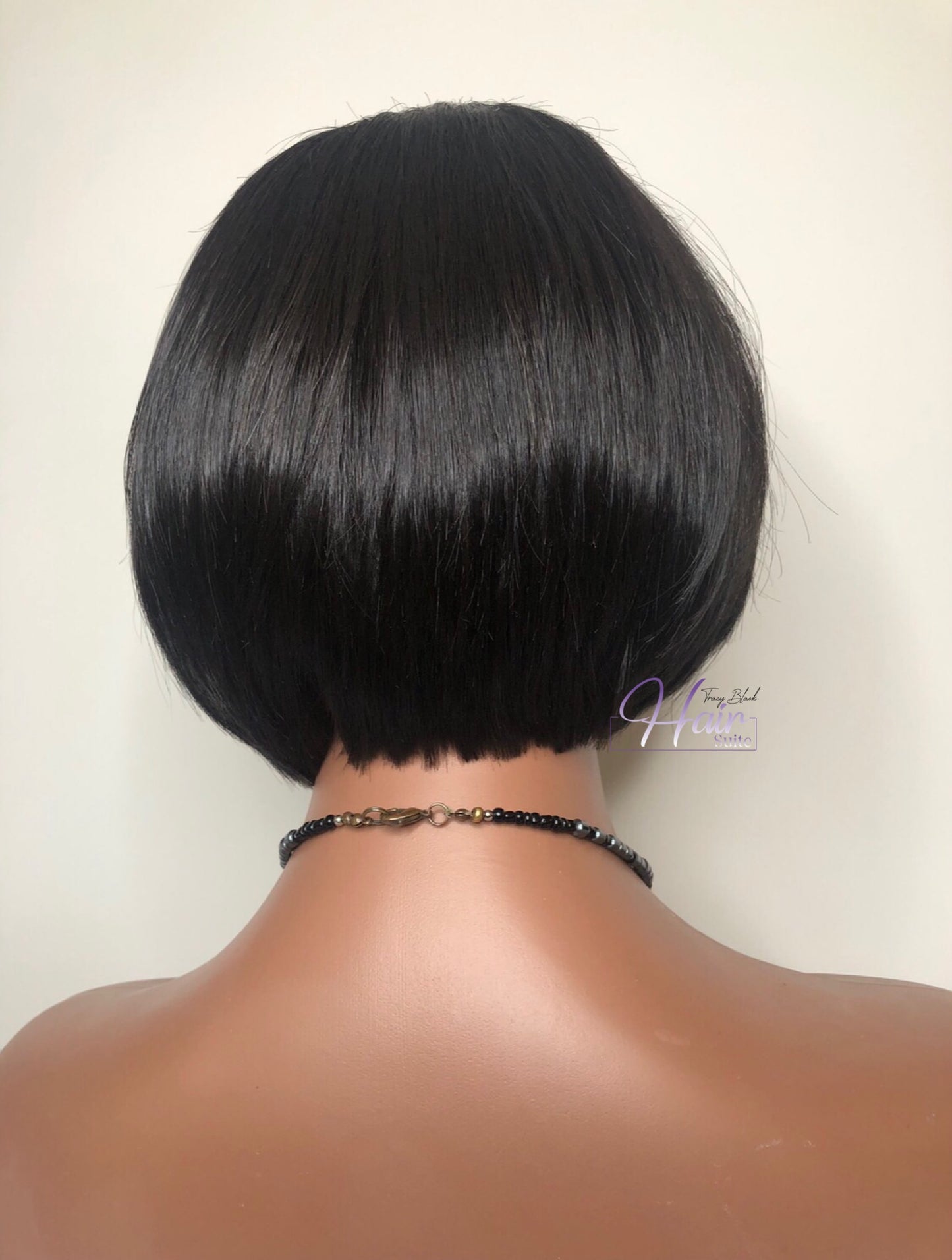 “Ellen” Raw Indian Curly Custom Handmade Bob Wig