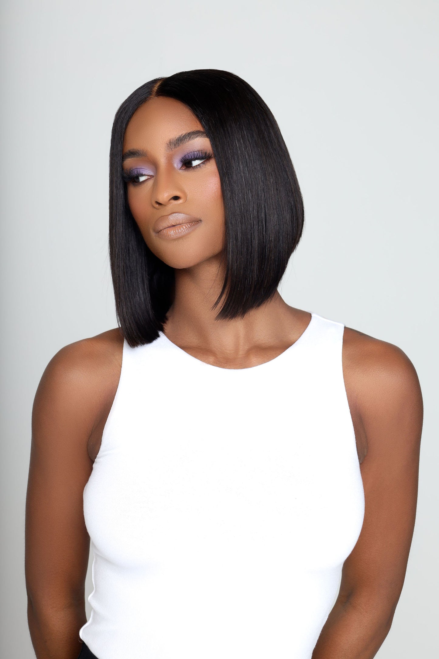 "Monica" Bob w/Middle Part 5X5 HD Lace Closure Wig